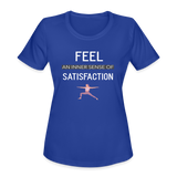 "Inner Satisfaction" - royal blue