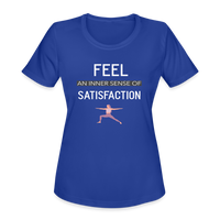 "Inner Satisfaction" - royal blue