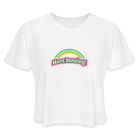 "More Dancing!" - Women's CROPPED T-Shirt - white