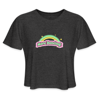 "More Dancing!" - Women's CROPPED T-Shirt - deep heather