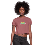 "More Dancing!" - Women's CROPPED T-Shirt - mauve