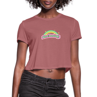 "More Dancing!" - Women's CROPPED T-Shirt - mauve