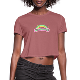 "More Dancing!" - Women's CROPPED T-Shirt - mauve