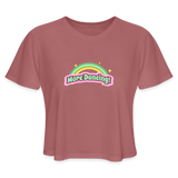 "More Dancing!" - Women's CROPPED T-Shirt - mauve