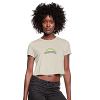 "More Dancing!" - Women's CROPPED T-Shirt - dust