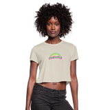 "More Dancing!" - Women's CROPPED T-Shirt - dust