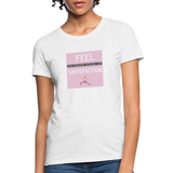 "Inner Satisfaction" - Be Stronger, Women's Classic T-Shirt - white