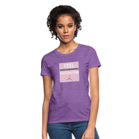 "Inner Satisfaction" - Be Stronger, Women's Classic T-Shirt - purple heather