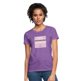 "Inner Satisfaction" - Be Stronger, Women's Classic T-Shirt - purple heather