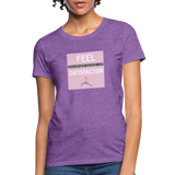 "Inner Satisfaction" - Be Stronger, Women's Classic T-Shirt - purple heather