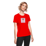 Women's "BE STRONGER Than Your Strongest Excuse" Moisture Wicking Performance T-Shirt - red