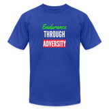 "Endurance Through Adversity" - Unisex Jersey T-Shirt - royal blue