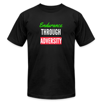 "Endurance Through Adversity" - Unisex Jersey T-Shirt - black