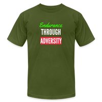 "Endurance Through Adversity" - Unisex Jersey T-Shirt - olive