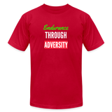 "Endurance Through Adversity" - Unisex Jersey T-Shirt - red