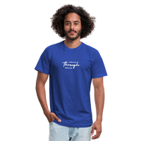 "Go Through" - Endurance Through Adversity, Unisex Jersey T-Shirt - royal blue