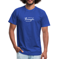 "Go Through" - Endurance Through Adversity, Unisex Jersey T-Shirt - royal blue