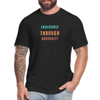 "Green/Orange/Red" - Endurance Through Adversity, Unisex Jersey T-Shirt - black