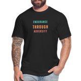 "Green/Orange/Red" - Endurance Through Adversity, Unisex Jersey T-Shirt - black