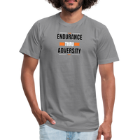 "4 Orange Diamonds" - Endurance Through Adversity, Unisex Jersey T-Shirt - slate