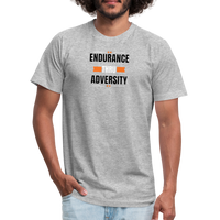 "4 Orange Diamonds" - Endurance Through Adversity, Unisex Jersey T-Shirt - heather gray