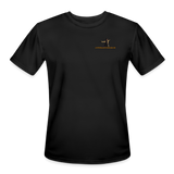 "Affirmative Gear" - Dual Sided Logo, Moisture Wicking Performance T-Shirt - black