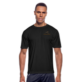 "Affirmative Gear" - Dual Sided Logo, Moisture Wicking Performance T-Shirt - black