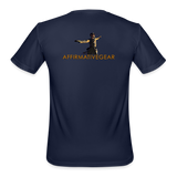 "Affirmative Gear" - Dual Sided Logo, Moisture Wicking Performance T-Shirt - navy