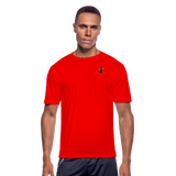 "Affirmative Gear" - Dual Sided Logo, Moisture Wicking Performance T-Shirt - red