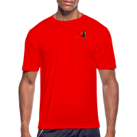 "Affirmative Gear" - Dual Sided Logo, Moisture Wicking Performance T-Shirt - red