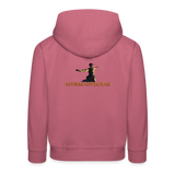 "Affirmative Gear" - Dual Sided Logo, KID'S Unisex Premium Hoodie - mauve