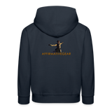 "Affirmative Gear" - Dual Sided Logo, KID'S Unisex Premium Hoodie - navy