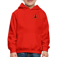 "Affirmative Gear" - Dual Sided Logo, KID'S Unisex Premium Hoodie - red