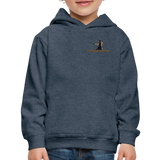 "Affirmative Gear" - Dual Sided Logo, KID'S Unisex Premium Hoodie - heather denim