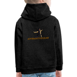 "Affirmative Gear" - Dual Sided Logo, KID'S Unisex Premium Hoodie - charcoal grey