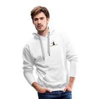 "Affirmative Gear" - Dual Sided Logo, MENS Premium Hoodie - white