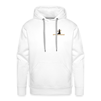 "Affirmative Gear" - Dual Sided Logo, MENS Premium Hoodie - white