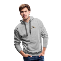 "Affirmative Gear" - Dual Sided Logo, MENS Premium Hoodie - heather grey