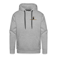 "Affirmative Gear" - Dual Sided Logo, MENS Premium Hoodie - heather grey