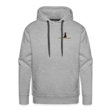 "Affirmative Gear" - Dual Sided Logo, MENS Premium Hoodie - heather grey