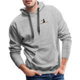 "Affirmative Gear" - Dual Sided Logo, MENS Premium Hoodie - heather grey