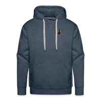 "Affirmative Gear" - Dual Sided Logo, MENS Premium Hoodie - heather denim