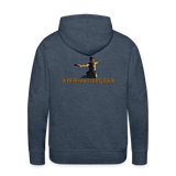 "Affirmative Gear" - Dual Sided Logo, MENS Premium Hoodie - heather denim