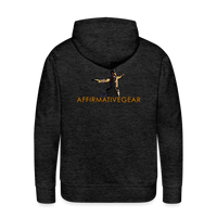 "Affirmative Gear" - Dual Sided Logo, MENS Premium Hoodie - charcoal grey