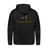 "Affirmative Gear" - Dual Sided Logo, MENS Premium Hoodie - charcoal grey