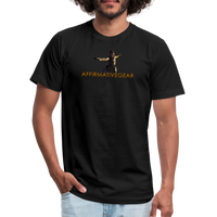 "Affirmative Gear" - Large Front Logo, Unisex Jersey T-Shirt - black