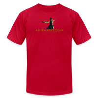 "Affirmative Gear" - Large Front Logo, Unisex Jersey T-Shirt - red