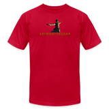 "Affirmative Gear" - Large Front Logo, Unisex Jersey T-Shirt - red