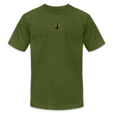 "Affirmative Gear" - Midline Small Logo, Unisex Jersey T-Shirt - olive