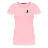"Affirmative Gear" - Small Brand Logo, WOMEN'S Premium T-Shirt - pink